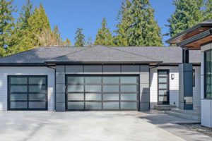 well maintained overhead residential garage door